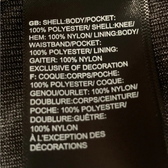 THE NORTH FACE MENS SLASHBACK CARGO PANTS BLACK MULTICOLORED Sz XXL NWT - Picture 10 of 11